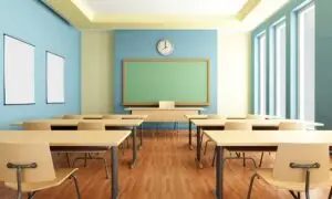 empty classroom