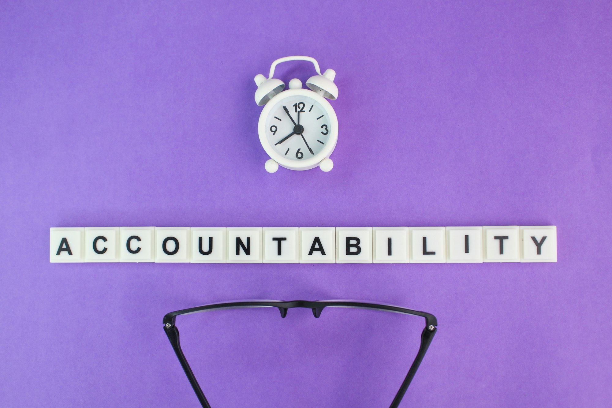 letters of the alphabet with the word Accountability.